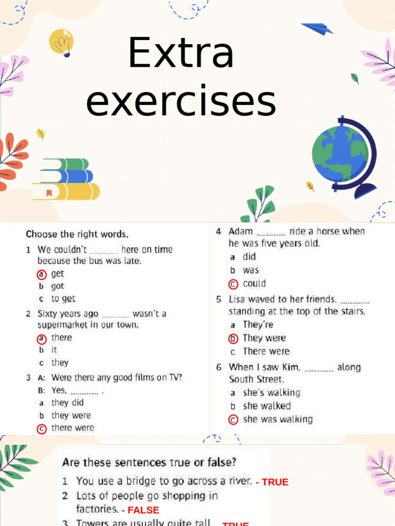 18.extra Exercises Page 64 | PDF
