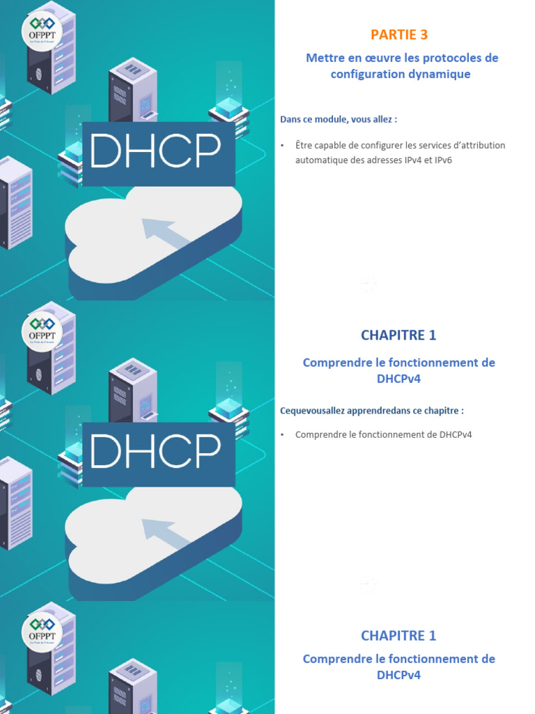Configuration et fonctionnement de DHCPv4/v6 | PDF | I Pv6 | Adresse IP