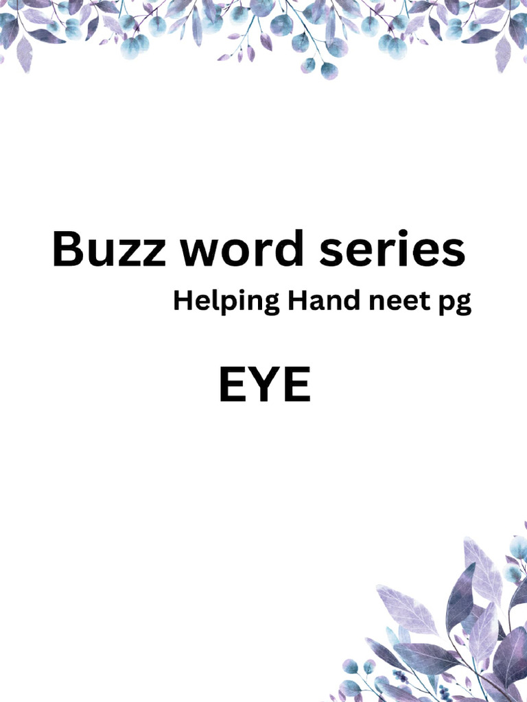 Eye | PDF