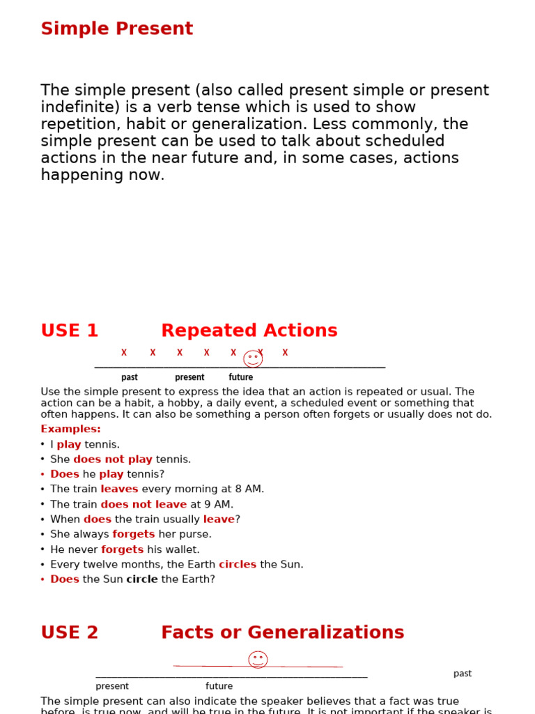 Simple Present Tense | PDF | Question | Linguistic Morphology