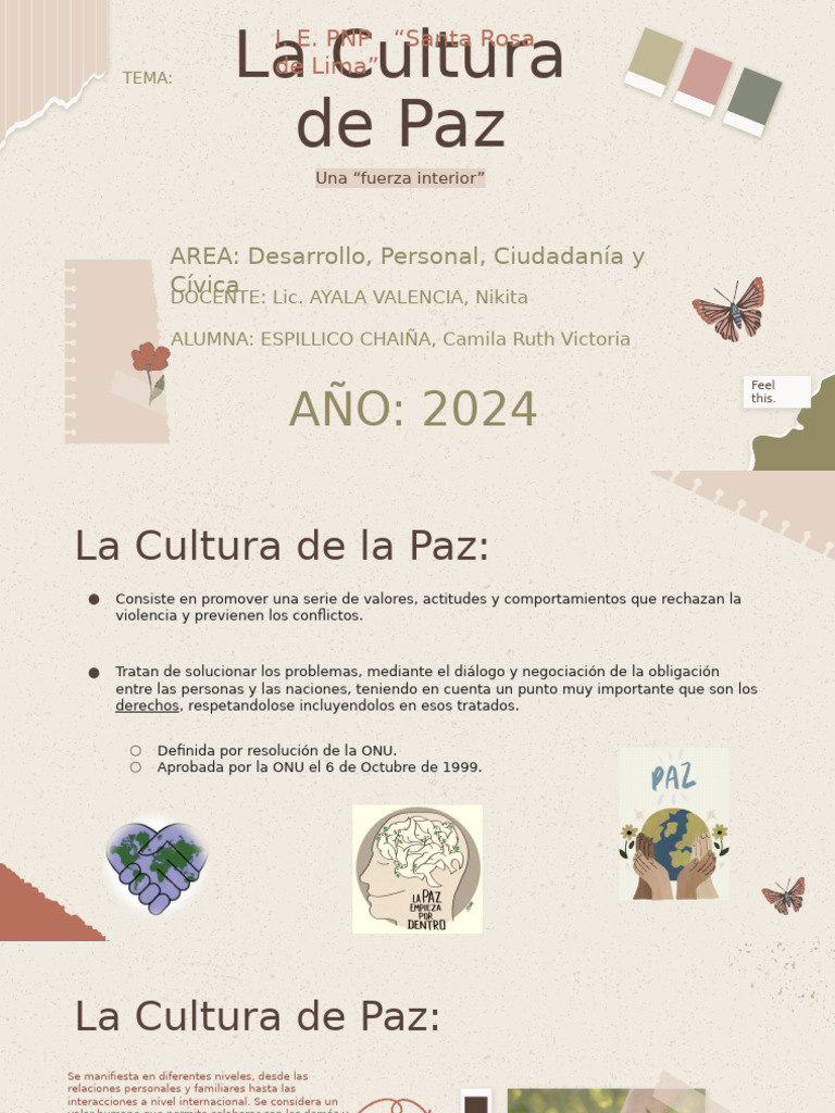 Promoviendo la Cultura de Paz | PDF | John Lennon | Violencia