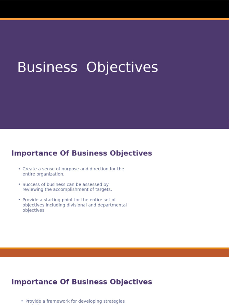 AS Business Objectives Final | PDF | Profit (Economics) | Marketing