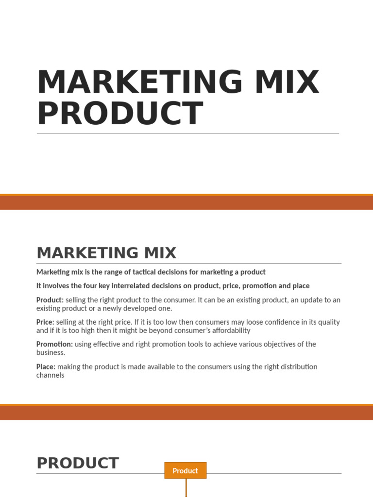 Understanding the Marketing Mix Essentials | PDF | Pricing | Marketing