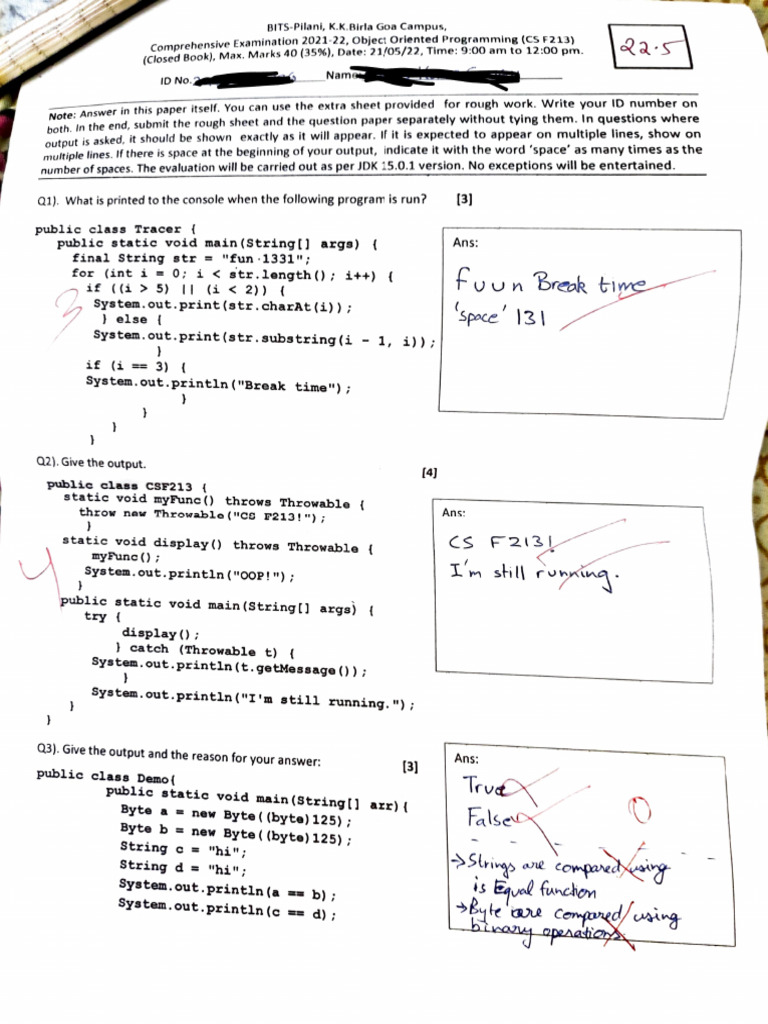 Oop Comprehensive Paper | PDF | Computer Programming | Software Engineering