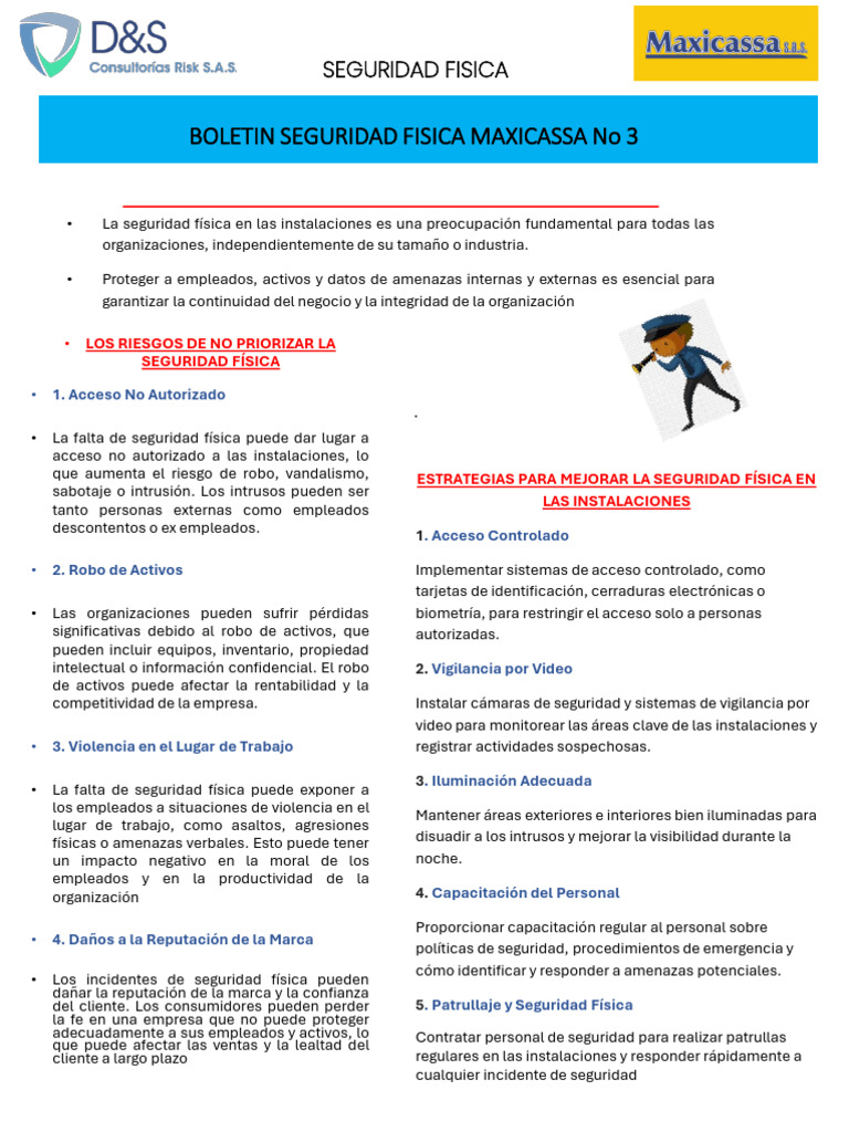 Riesgos de Ignorar Seguridad Física | PDF | Valores | Seguridad física