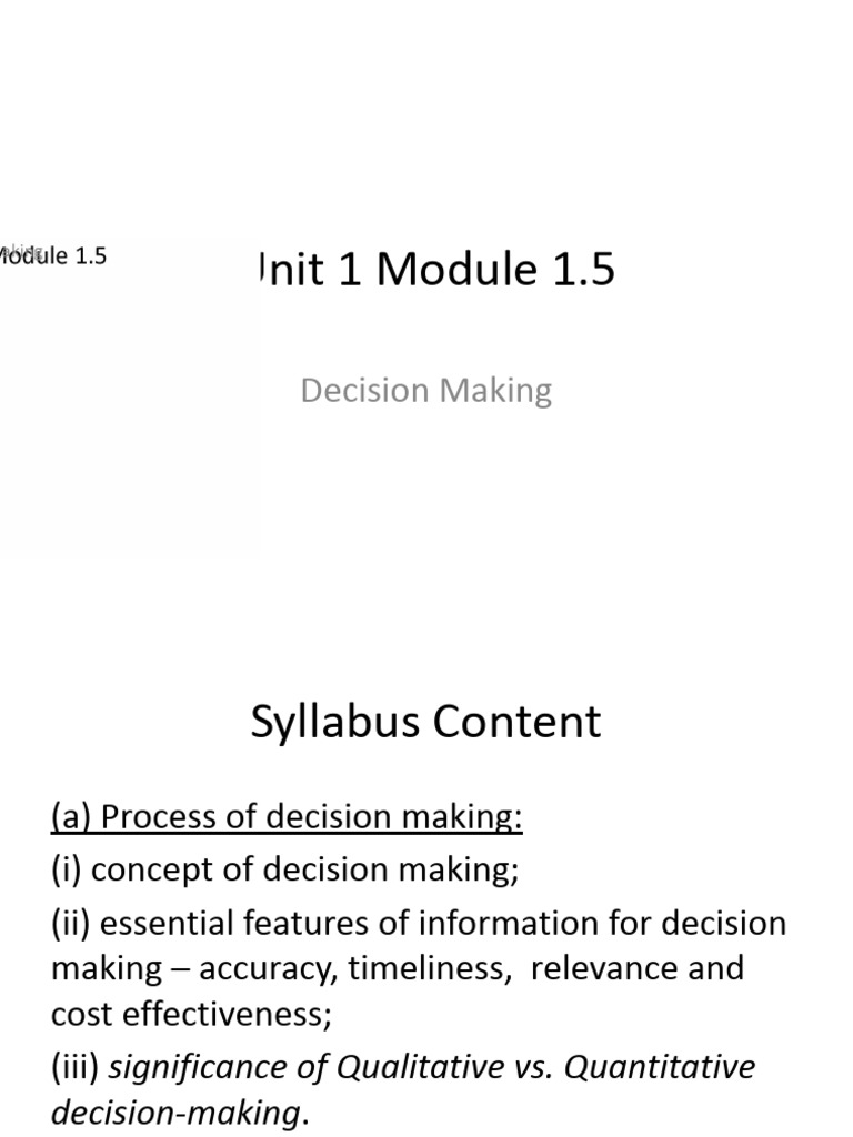 Decision Making Process Overview | PDF | Decision Making | Recession