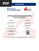 Heartsaver Roster | PDF | First Aid | Cardiopulmonary Resuscitation