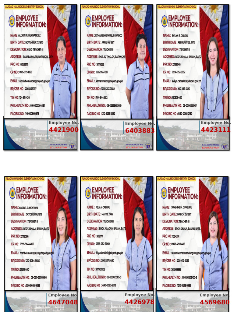 Employee Numbers List and Data | PDF