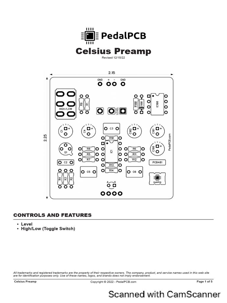 CE-1 Preamp | PDF | Electrical Components | Electrical Equipment
