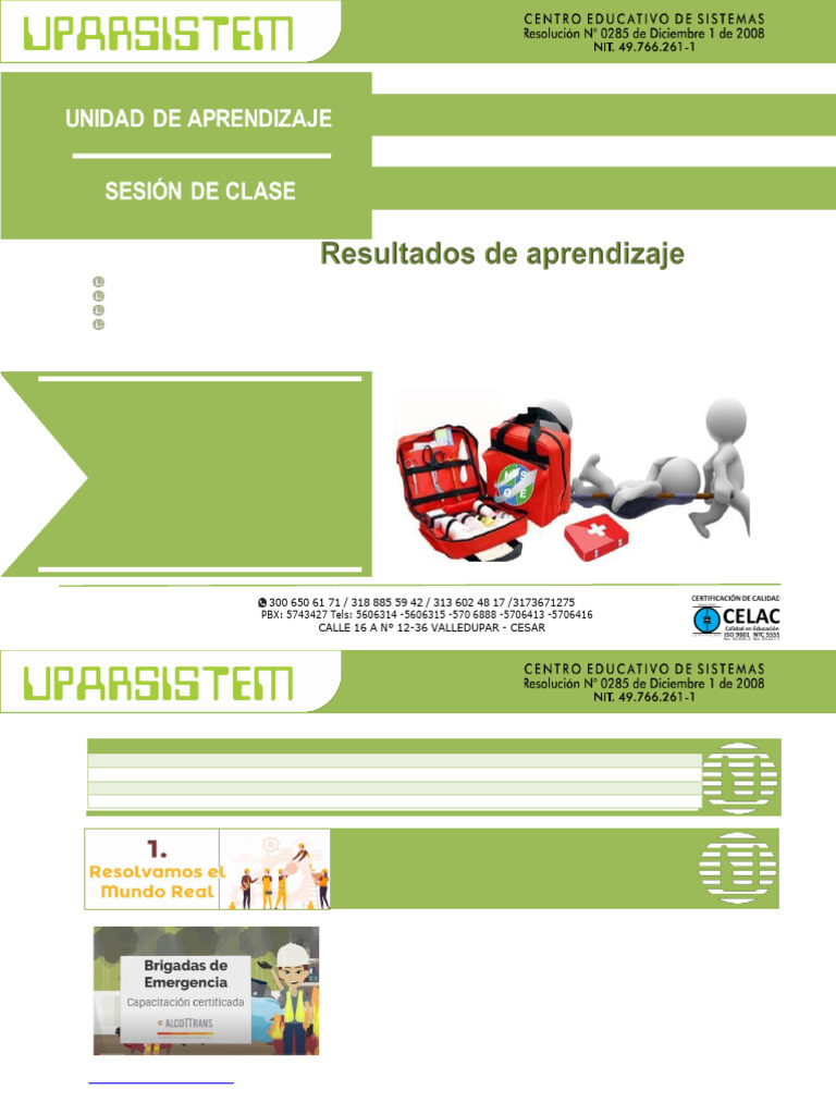 Plan de Emergencias y Brigadas Laborales | PDF | Emergencia | Aparición