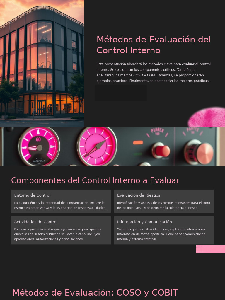 Metodos de Evaluacion Del Control Interno | PDF | Cobit | Business