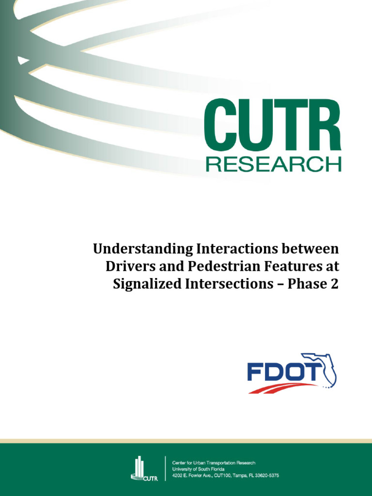 Driver-Pedestrian Interaction Study Report | PDF | Intersection (Road ...