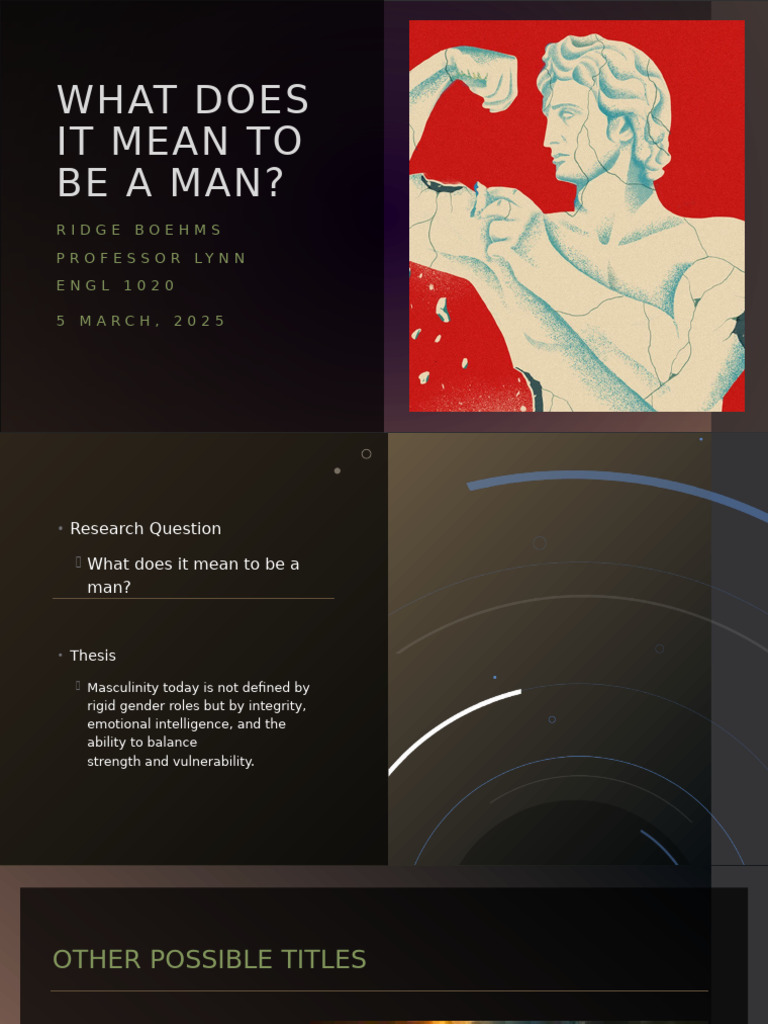 Defining Modern Masculinity Today | PDF | Masculinity | Gender Role