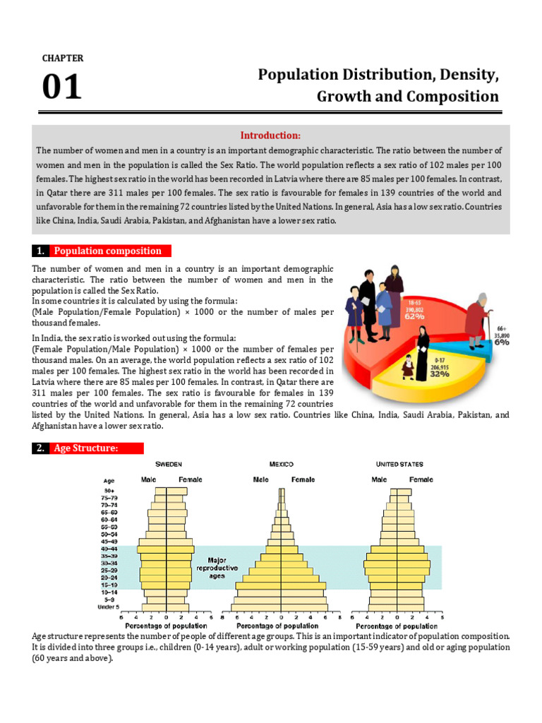 Population Composition and Characteristics | PDF | Rural Area | Urban Area
