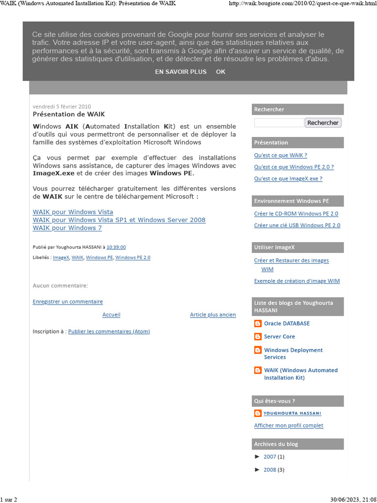 WAIK (Windows Automated Installation Kit) - Présentation de WAIK | PDF ...