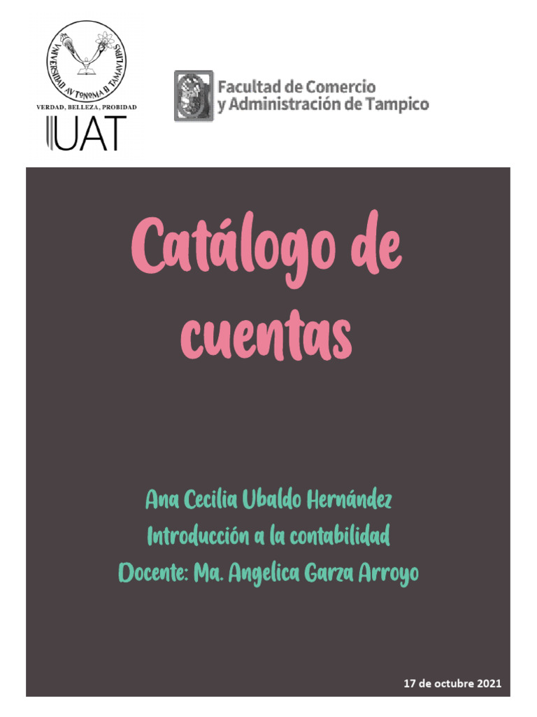 Catálogo de Cuentas Contables 2021 | PDF | Contabilidad | Impuesto al ...