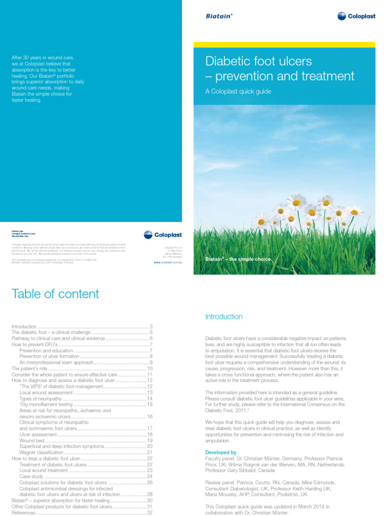 Diabetic Foot Ulcers - Prevention and Treatment | PDF | Wound | Diabetes