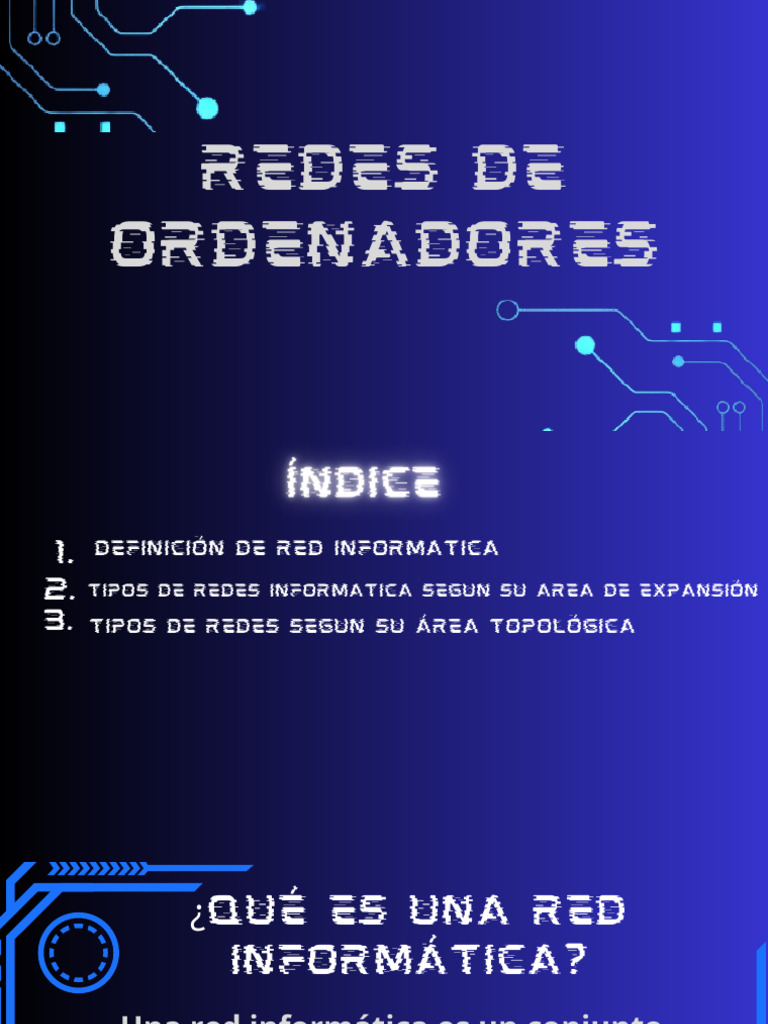 Tipos y Definición de Redes Informáticas | PDF | Red de computadoras ...