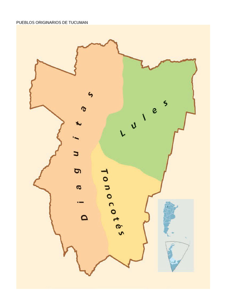 Pueblos Originarios de Tucuman Mapa | PDF