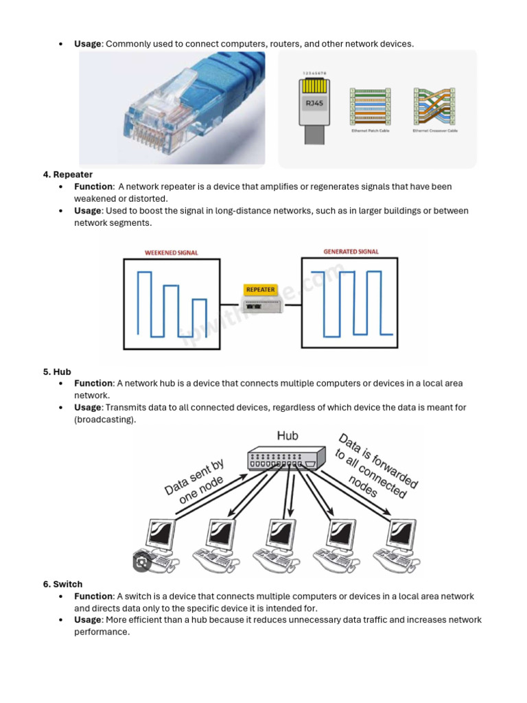 Networking Devices and Protocols Overview | PDF | Computer Network ...