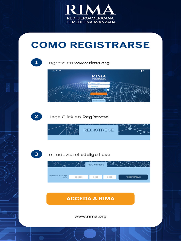 RIMA - Registro - Pasos | PDF
