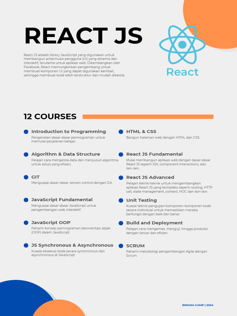Enigma Camp 2024: Kursus React JS | PDF