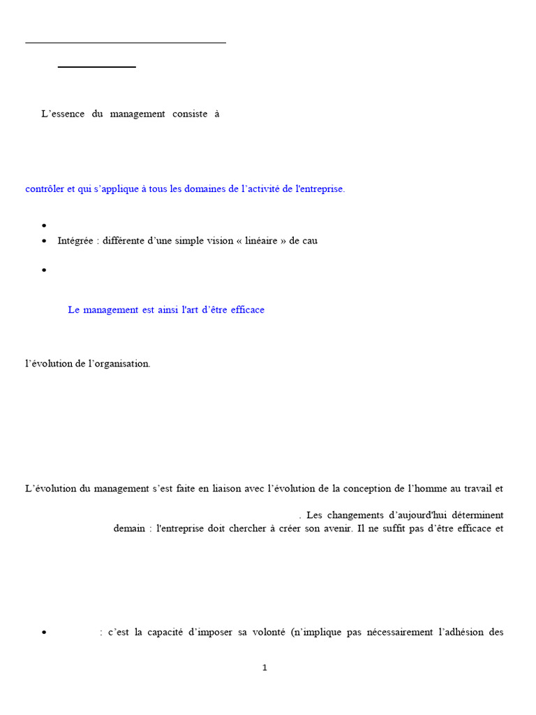 Chapitre 1 01 | PDF | Gestion stratégique | Business