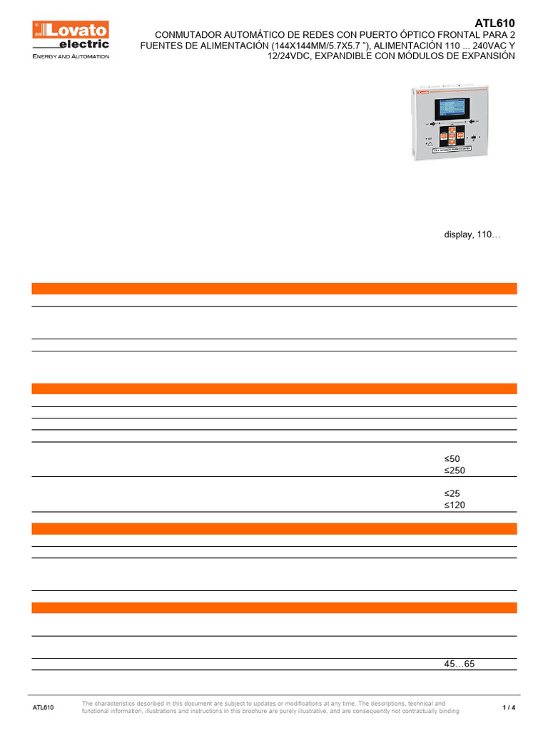 ATL610 Automatic Transfer Switch Manual | PDF | Alternating Current ...