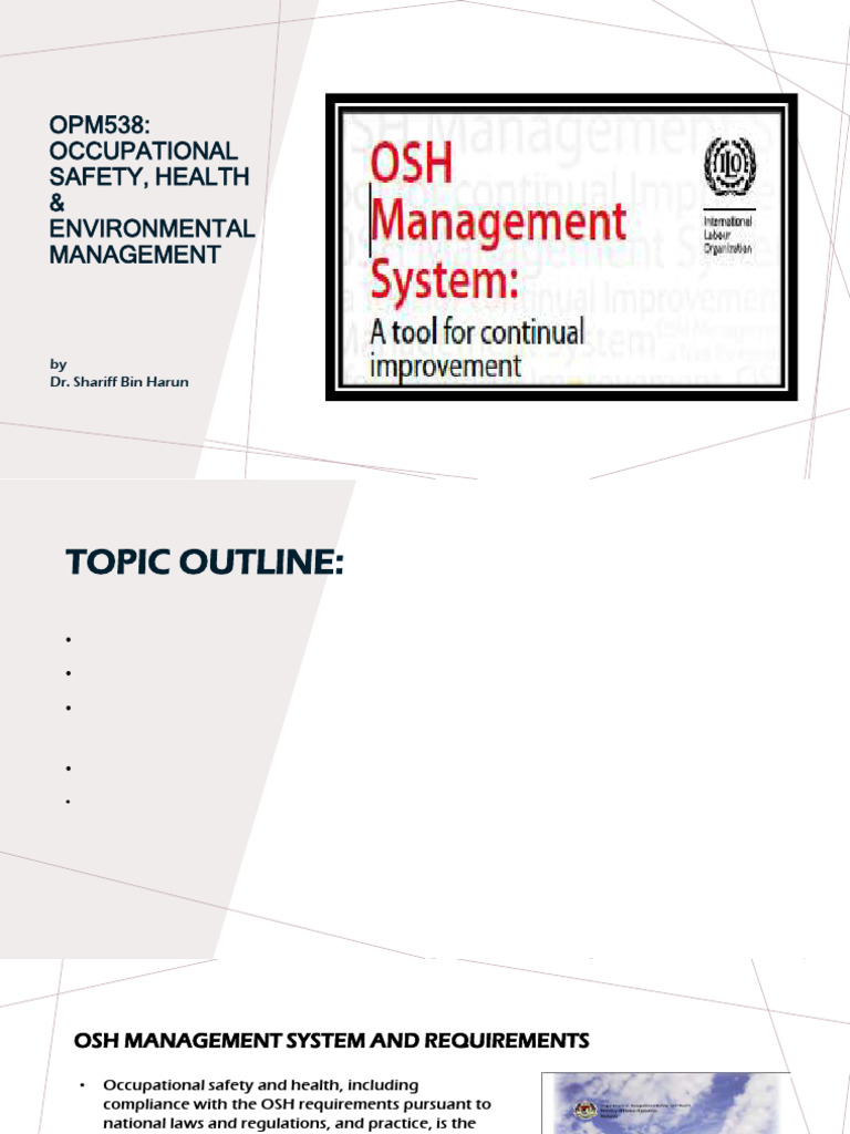 Chapter 2 - OSHE MGMT System | PDF | Occupational Safety And Health ...