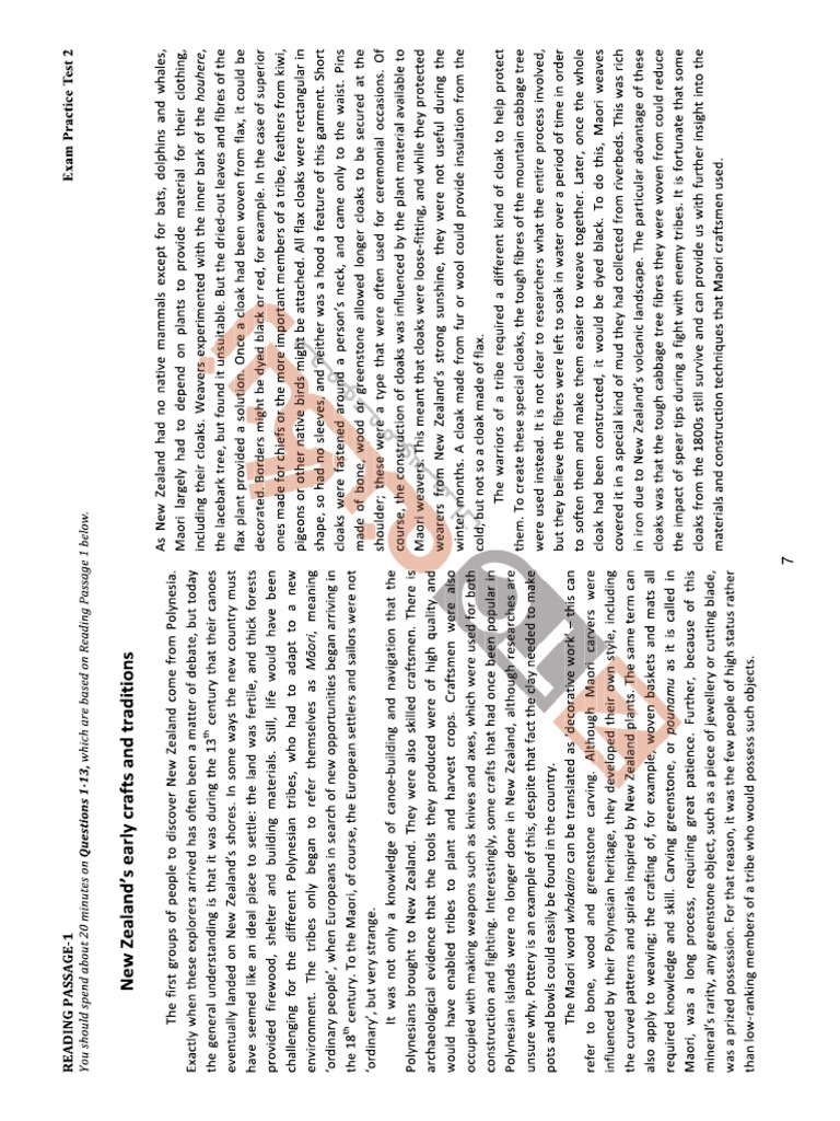 Test 2 - Passage 1 - Trainer 2 | PDF