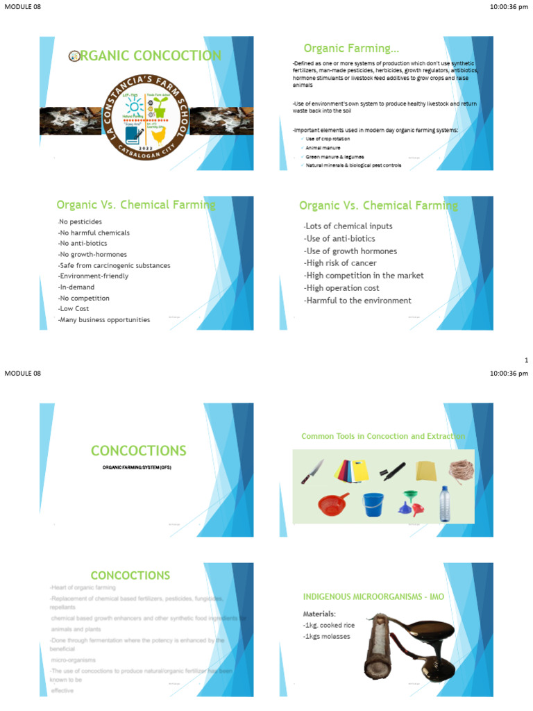 Organic Farming Concoctions Guide | PDF | Organic Farming | Agriculture