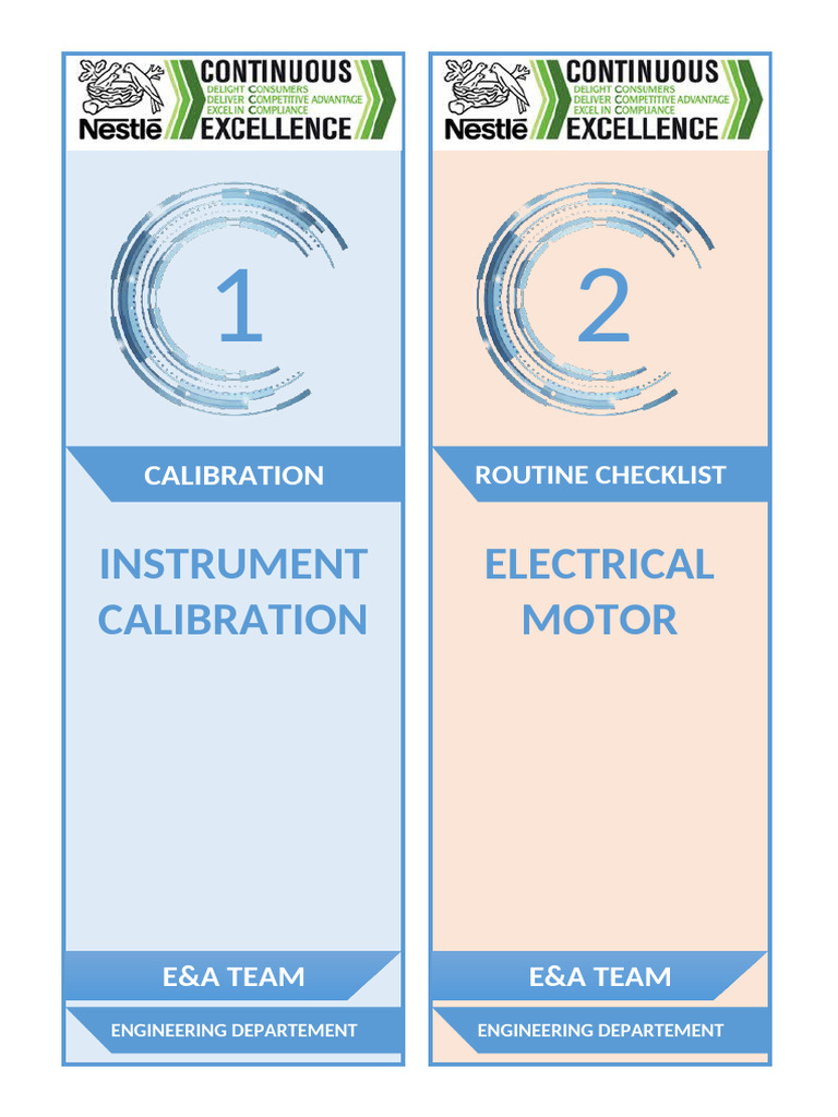 Electrical Maintenance Routine Checklists | PDF
