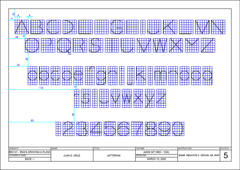 Plate-5-Engineering-Drawing-and-Plans-2nd-Sem-AY-2024-2025 | PDF