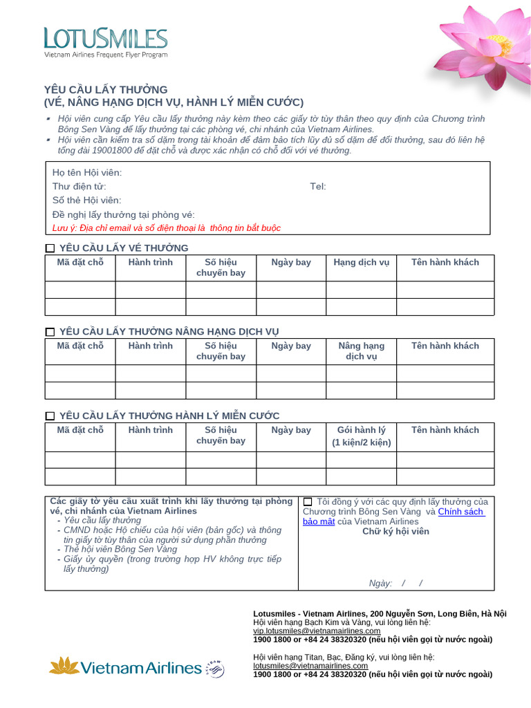 20jan - 1 - VN - Form - Air Award Request | PDF