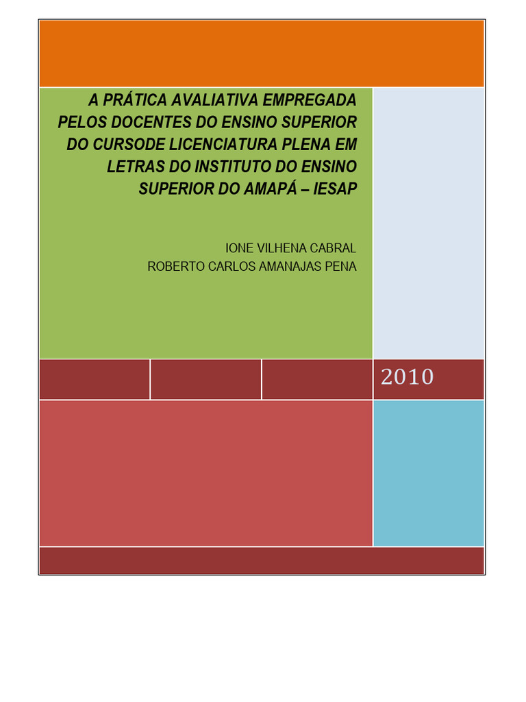 Prática Avaliativa (Livro) | PDF | Aprendizado | Pedagogia
