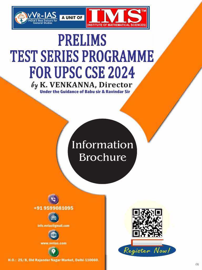UPSC CSE 2024 Prelims Test Series | PDF | Constitution | International ...