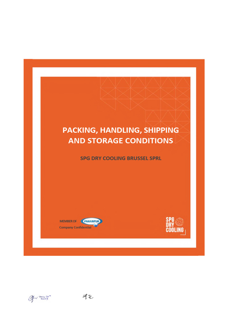 SPG Logistics Packing and Shipping Standards | PDF | Containerization ...