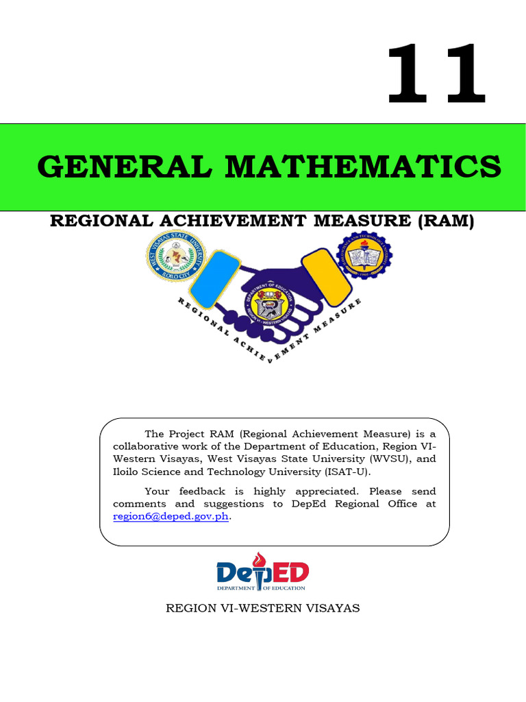RAM General Mathematics Assessment | PDF | Compound Interest | Interest