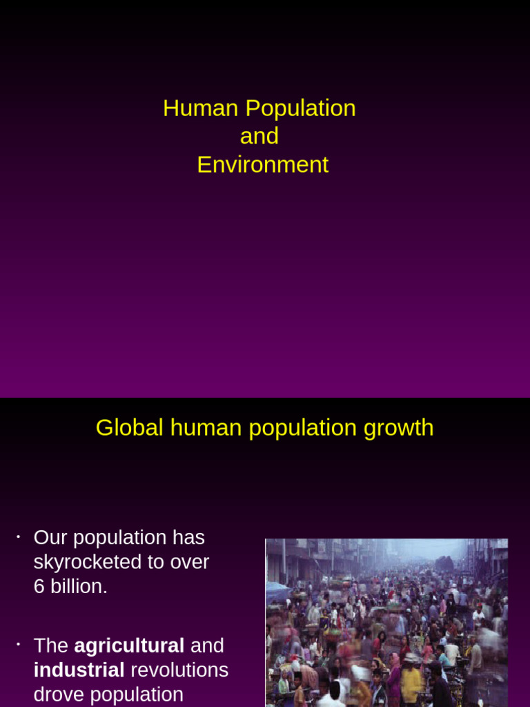 Topic 1. Human Population& Environment | PDF | Economic Growth | Gross ...