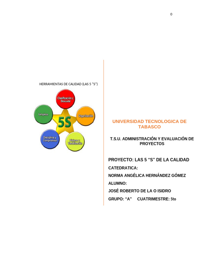 Las 5 S Da Calidad | PDF