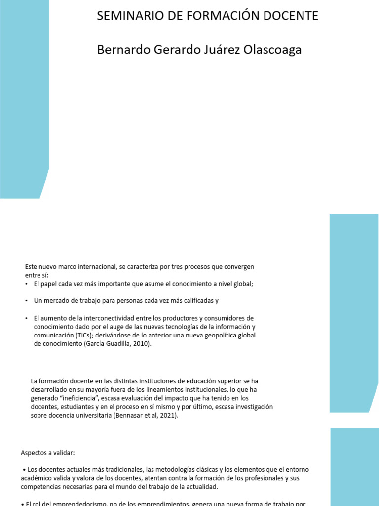 Modelos de Formación Docente en Educación Superior | PDF | Maestros ...