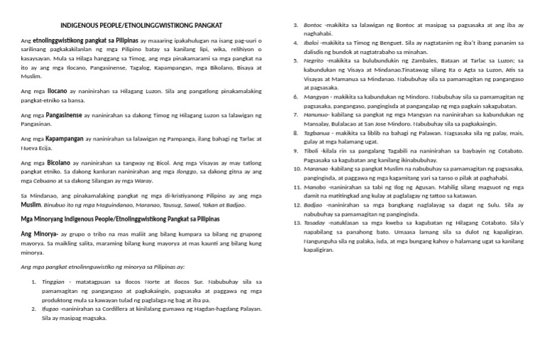 Indigenous People | PDF