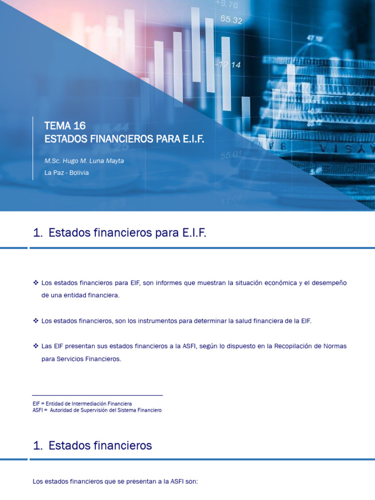 Tema 16 Estados Financieros | PDF | Estado financiero | Hoja de balance