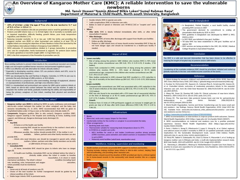 KMC Poster - NSU Editing | PDF | Preterm Birth | Infants