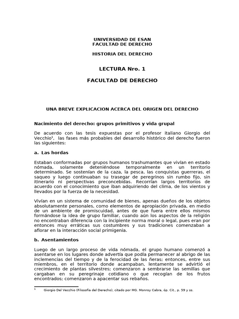 Capitulo 2 Origenes Del Derecho - 2021 | PDF | La Ley natural | Razón