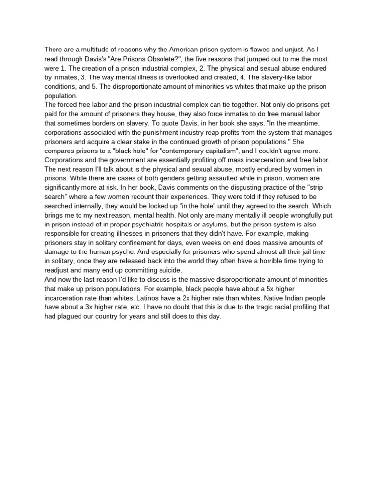 Davis | PDF | Prison | Incarceration In The United States
