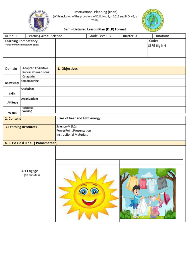 Lesson Plan Science 3 Tes | PDF