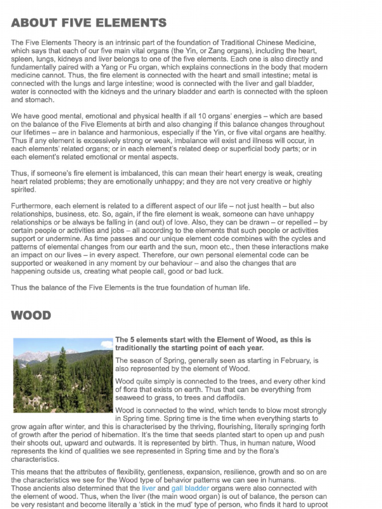 5 Elements | PDF