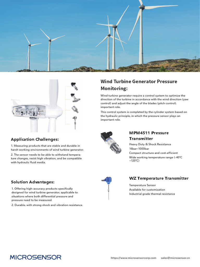Wind Turbine Generator Pressure Monitoring | PDF | Wind Turbine | Turbine