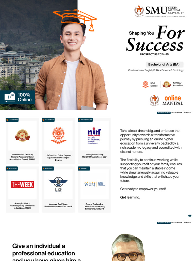 SMU Online BA Programs Prospectus 2024-25 | PDF | Sociology ...